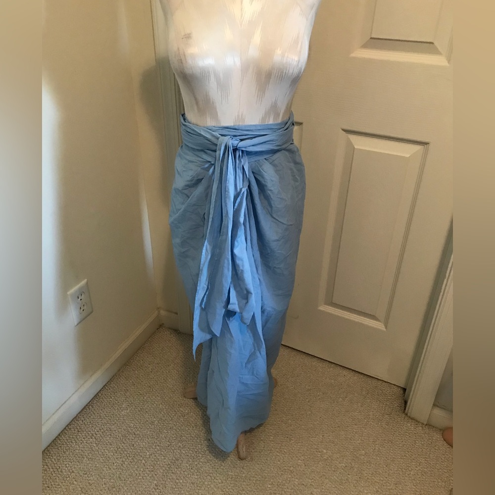 J. Crew sarong skirt Womens xl blue nwt $59.50